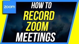 How to Record a Zoom Meeting  As Participant or Host [upl. by Schwitzer]