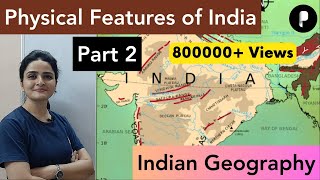 India Map Physical Features of India explained in हिंदी  Part 2 [upl. by Hannus]