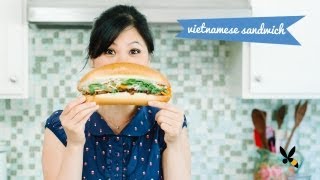 Banh Mi Recipe Vietnamese Sandwich Street Food  HONEYSUCKLE [upl. by Lewan]