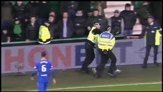 Tavernier Attacked By Hibs Fan [upl. by Kunin]