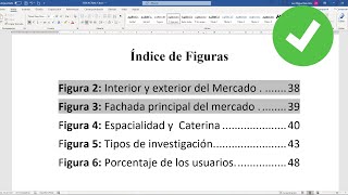 CÓMO HACER UN ÍNDICE DE FIGURAS AUTOMÁTICO EN WORD [upl. by Eam]