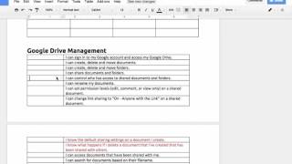 Formatting Tables in Google Docs [upl. by Aimej]