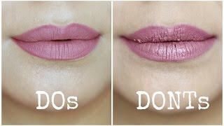 Liquid Lipstick Mistakes to Avoid  Dos and Donts [upl. by Larson542]