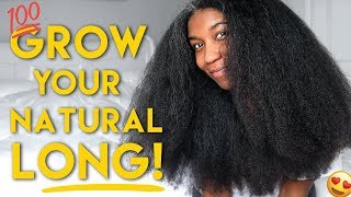 MY BEST TIPS to GROW LONG HEALTHY NATURAL HAIR  Naptural85 [upl. by Onitrof211]