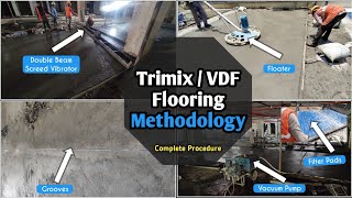 Trimix Flooring Methodology I Vacuum Dewatered Flooring Work Procedure [upl. by Nayrb]