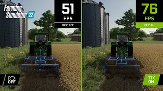 Farming Simulator 22  4K NVIDIA DLSS Comparison [upl. by Rossen]