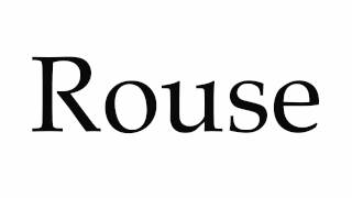 How to Pronounce Rouse [upl. by Seraphine]