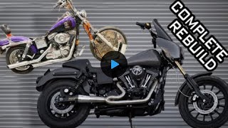 Rebuilding A Totaled Harley From Start To Finish  INSANE TRANSFORMATION [upl. by Carling]