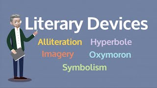 ESL  Literary Devices 2 Alliteration Imagery Oxymoron Hyperbole and Symbolism [upl. by Farny]