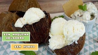 helado de coco casero sin maquina heladera [upl. by Darline7]