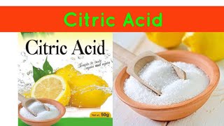 Citric Acid uses [upl. by Sajet]