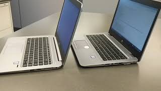 HP elitebook 1040 g2 vs 840 g3 side by side compare [upl. by Ailb]