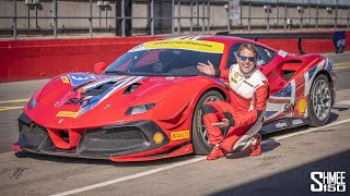 My First Drive in a FERRARI RACECAR The 488 Challenge EVO [upl. by Glynas]