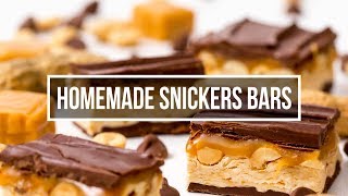 Homemade Snickers Bars [upl. by Anej]