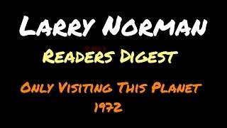 Larry Norman  Readers Digest  Lyrics [upl. by Cynar]