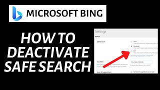 How To Deactivate SafeSearch in Microsoft Bing AI [upl. by Mundford438]