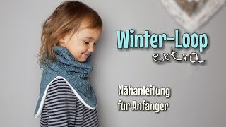 Winterloop Extra  Nähanleitung für Anfänger  OHNE Schnittmuster  Nähtinchen [upl. by Danni]