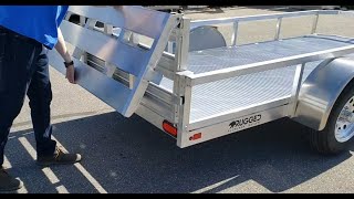 DIY DUMP TRAILER WITH NO HYDRAYLICS [upl. by Elleirua786]