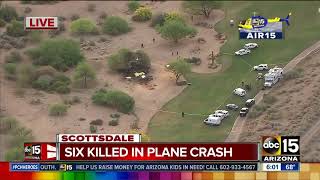 Deadly plane crash in Scottsdale Arizona Air15 video [upl. by Yemane756]