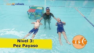 ¡La mejor CLASE DE NATACIÓN Conoce el nivel PEZ PAYASO [upl. by Gruver849]