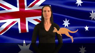 How to sign the Australian National Anthem in Auslan  Advance Australia Fair [upl. by Ymmac771]