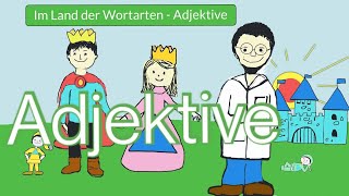 Adjektive 🟩Im Land der Wortarten 💚🧑‍🔬Deutsch Grundschule Klasse 2  3 Vergleichsstufen Gegensätze [upl. by Rebba]