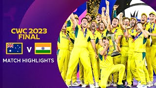 Cricket World Cup 2023 Final Australia v India  Match Highlights [upl. by Fitzpatrick]