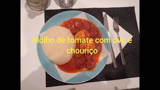 Molho de tomate com ovo e chouriço [upl. by Jensen131]