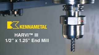 quotZombiequot Milling Inconel 625  Kennametal HARVI 3  CNC Machining [upl. by Faus513]