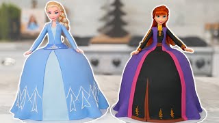 FROZEN 2 PRINCESS Cakes  NERDY NUMMIES [upl. by Nylirehc]