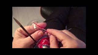 Continental Knitting using a Knitting Finger Ring [upl. by Anielram511]