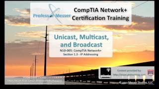 Understanding Unicast Multicast and Broadcast  CompTIA Network N10005 13 [upl. by Rebmak186]