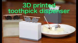 3D printed toothpick dispenser [upl. by Valenza637]