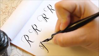 The Letter R  Basic Calligraphy Tutorial [upl. by Wichern]