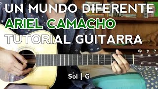 Un Mundo Diferente  Ariel Camacho  Tutorial  Como tocar en Guitarra [upl. by Egas]