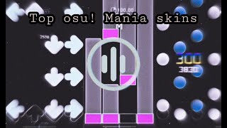 top 16 osu mania skins i recommend circles arrows and bars [upl. by Nicodemus362]