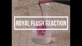 Reaction of Potassium Permanganate and Hydrogen Peroxide [upl. by Ymrej]