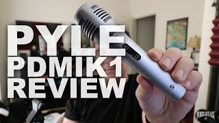 PylePro PDMIK1 Dynamic Mic Review  Test [upl. by Acirtal]