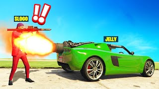 TROLLING MY FRIEND With A ROCKET CAR In GTA 5 [upl. by Nerrat]