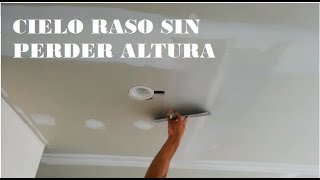 Hacer Cielo Raso En Drywall Sin perder Altura Tablaroca [upl. by Konstantine761]