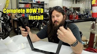 20182019 Harley Davidson Softail Handlebar Install  Carlini Designs [upl. by Aicertap]