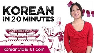 Learn Korean in 20 Minutes  ALL the Basics You Need [upl. by Aicad606]