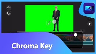 How to Use Chroma Key for GREEN SCREEN  PowerDirector Tutorial iOS amp Android [upl. by Irisa]