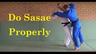 Sasae tsuri komi ashi  a video on how to do it properly [upl. by Amilb]