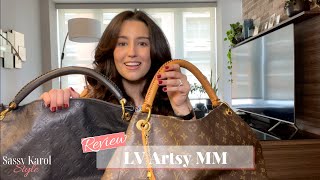 Review Louis Vuitton Artsy MM  10 amp 11 Years In  What It Looks Like  What Fits Inside  Try On [upl. by Odlaw]