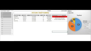 EXCEL DE FATURALARINIZI TAKIP EDİN [upl. by Acemaj]