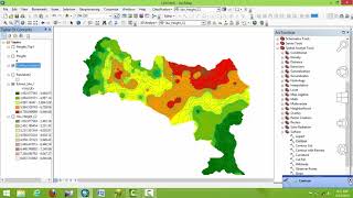 interpolation Analysis Using ArcGIS [upl. by Erialcyram708]