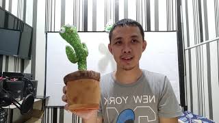 Dancing Cactus Plush Toy Unboxing and Review [upl. by Westney]