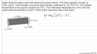 Internal Flow with Constant Surface Temperature [upl. by Shirlee]