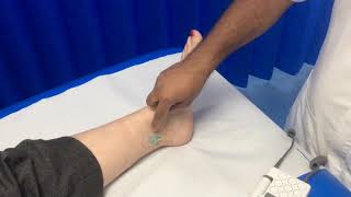 How to check for the posterior tibial pulse using a Doppler [upl. by Neilson]